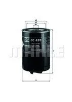 Filtro de aceite MAHLE OC470 Comprar En Línea